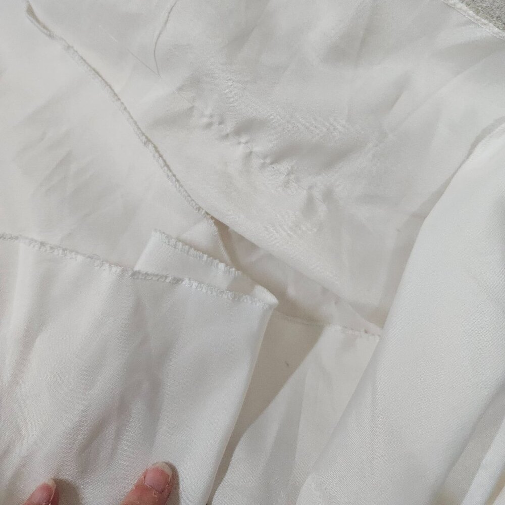 SALE Champagne Off-White Embroidered Wedding Ball Gown Dress Corset Back - XS/S - Picture 9 of 16